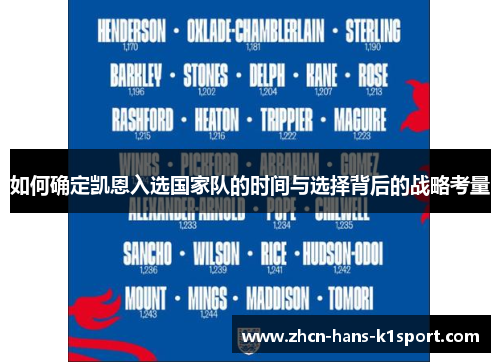 如何确定凯恩入选国家队的时间与选择背后的战略考量