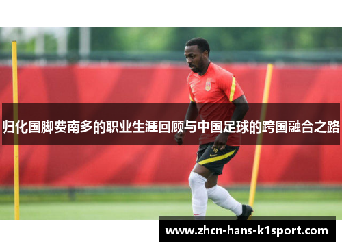 归化国脚费南多的职业生涯回顾与中国足球的跨国融合之路
